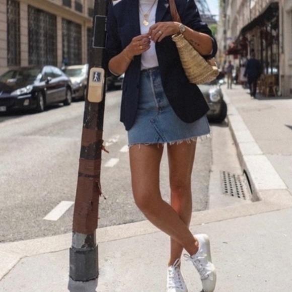 Topshop Moto raw hem mini denim skirt - Picture 3 of 13